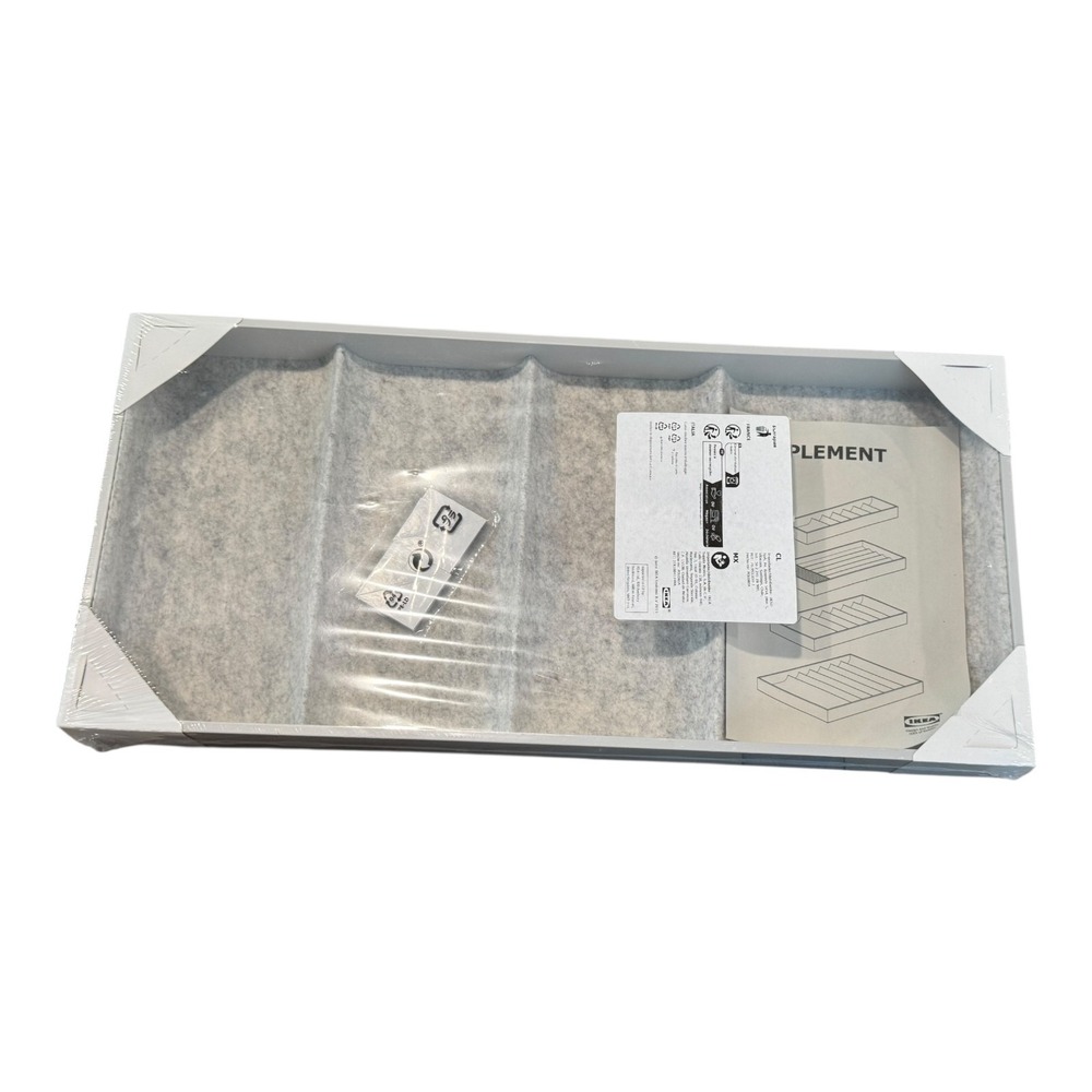 Ikea KOMPLEMENT Storage‎ with 4 Compartments Light Gray 9⅞×20⅞×2"